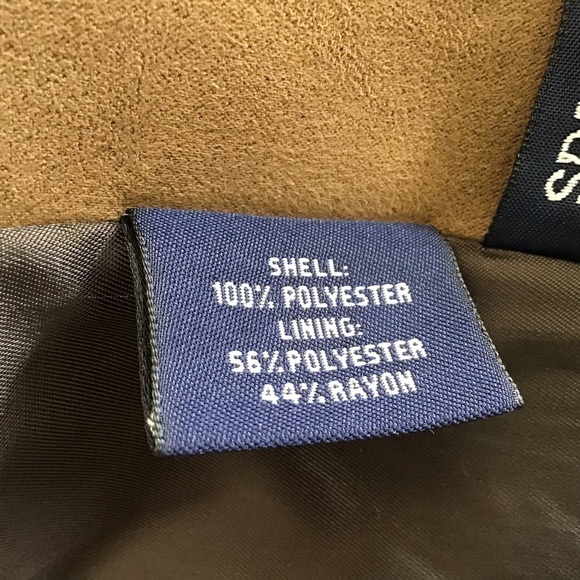 Faux suede brown blazer Roundtree & Yorke size Small - Picture 10 of 10